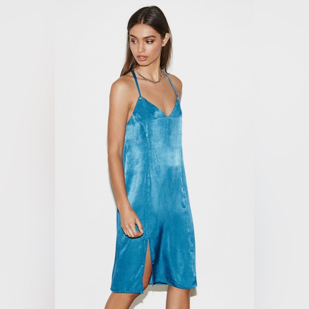 Pacsun Emerald Blue/Green Midi Dress size XS